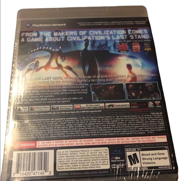 XCOM Enemy Unknown (Sony PlayStation 3, 2012) (BRAND NEW / SEALED) - Picture 2 of 9